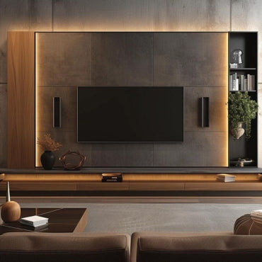 Modern Walnut TV Unit